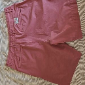 Faherty All Day Shorts, 7 Inch Inseam,  Salmon Colored, Size 31